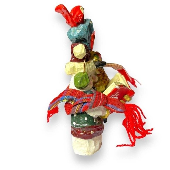 Kurt Adler Snowtown Figurine Snowfolk Loving Couple & Kid Snowmen - Picture 7 of 13